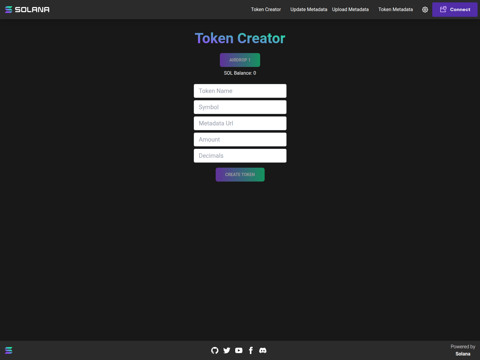 Screenshot of token-creator.justvanbloom.de