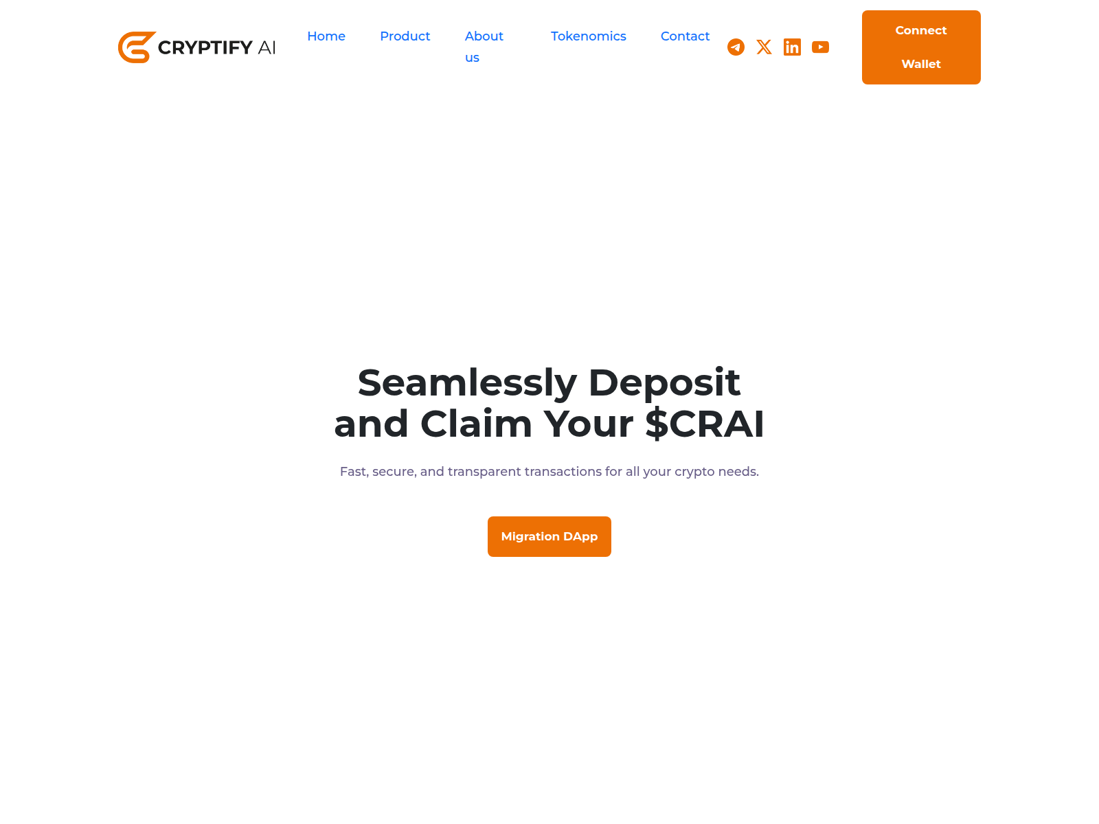 Screenshot of migration-cryptify.pages.dev