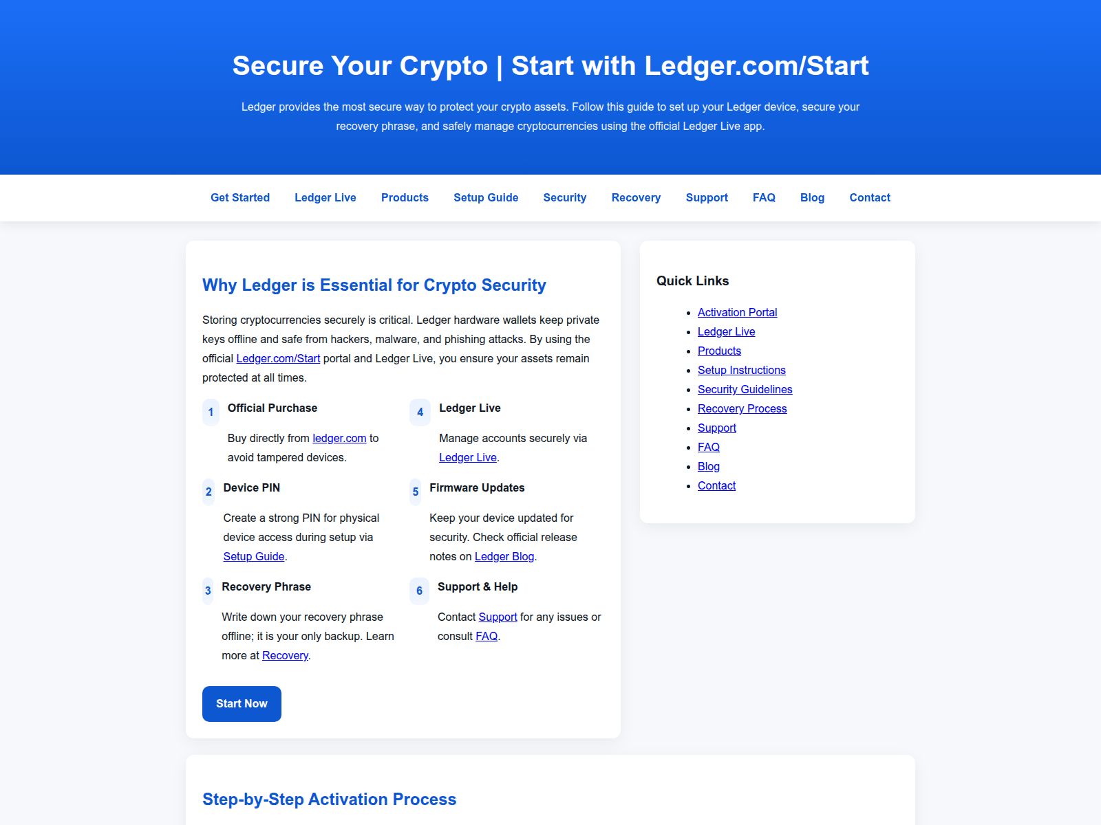 Screenshot of start-ledjer.pages.dev