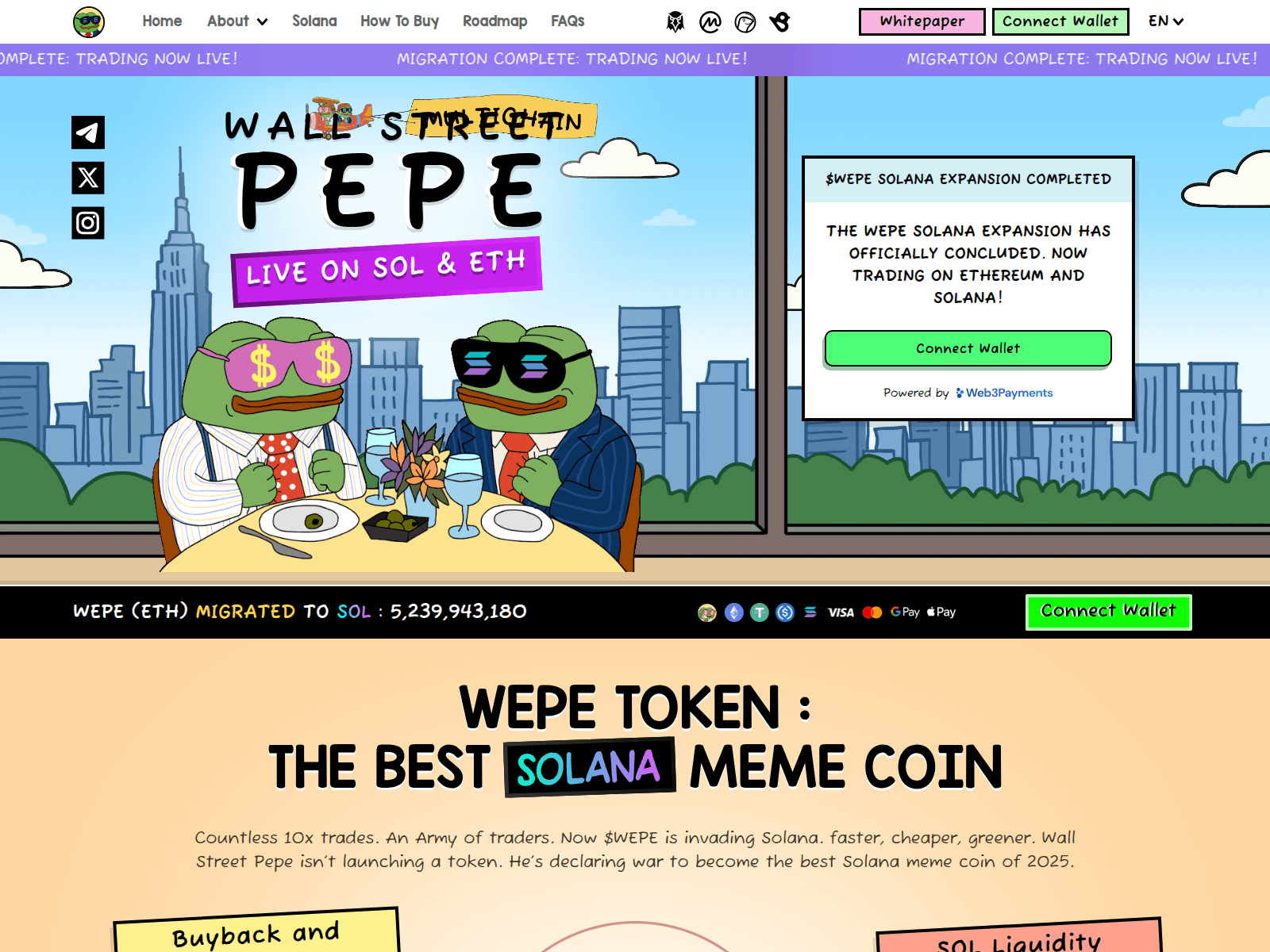 Screenshot of wepe.pages.dev