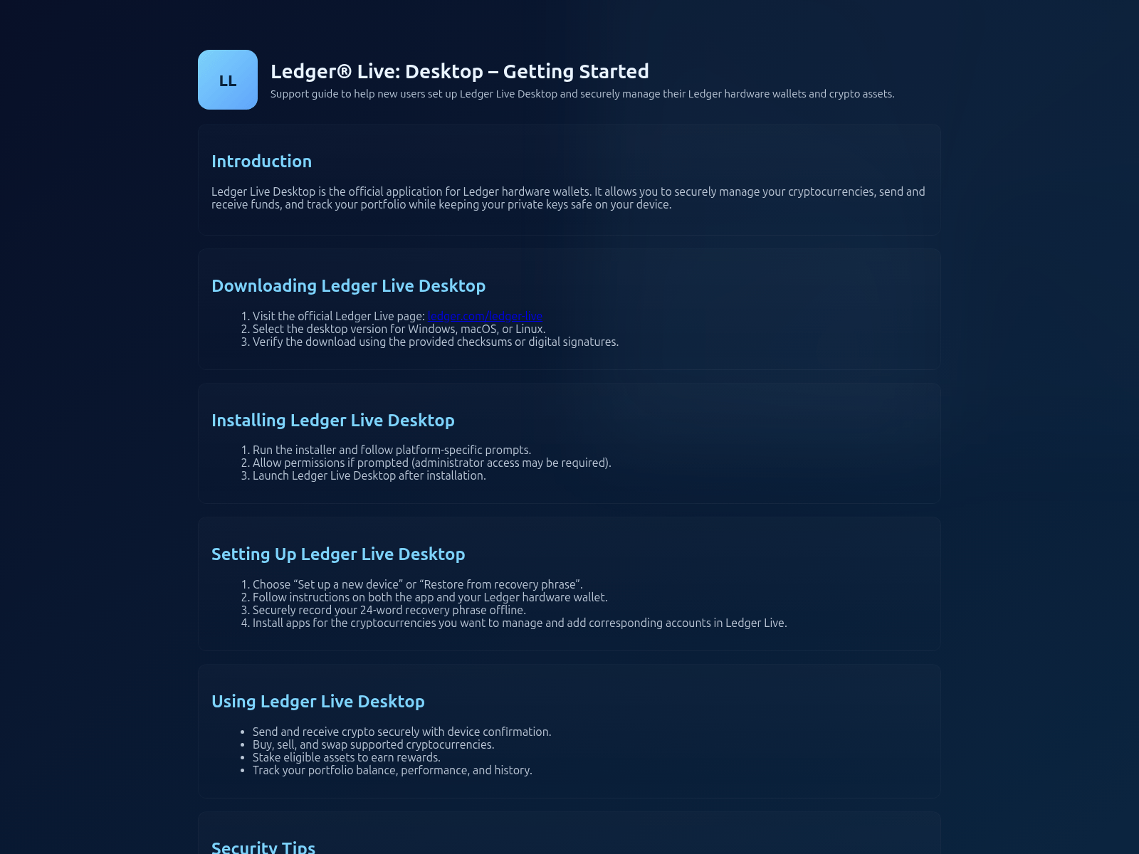 Screenshot of ladger-live-destop-web.pages.dev