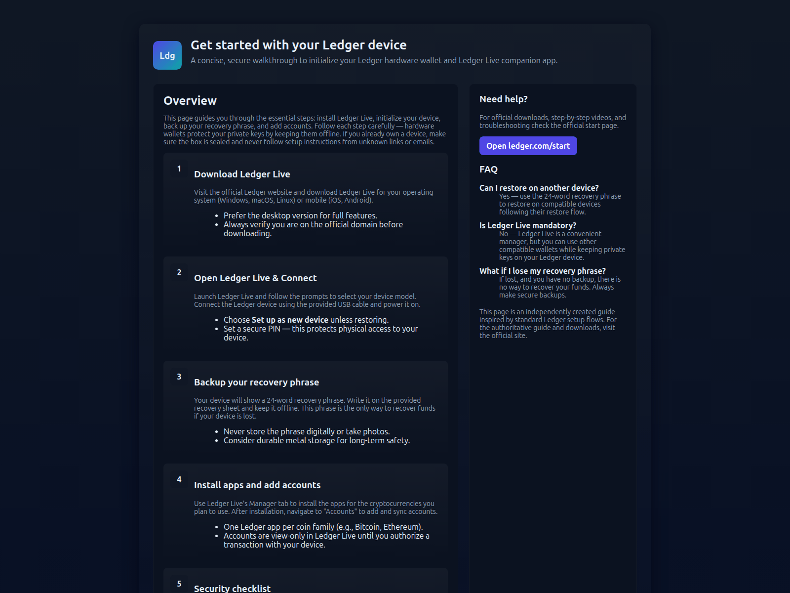 Screenshot of welcome-ldgr-guide.pages.dev