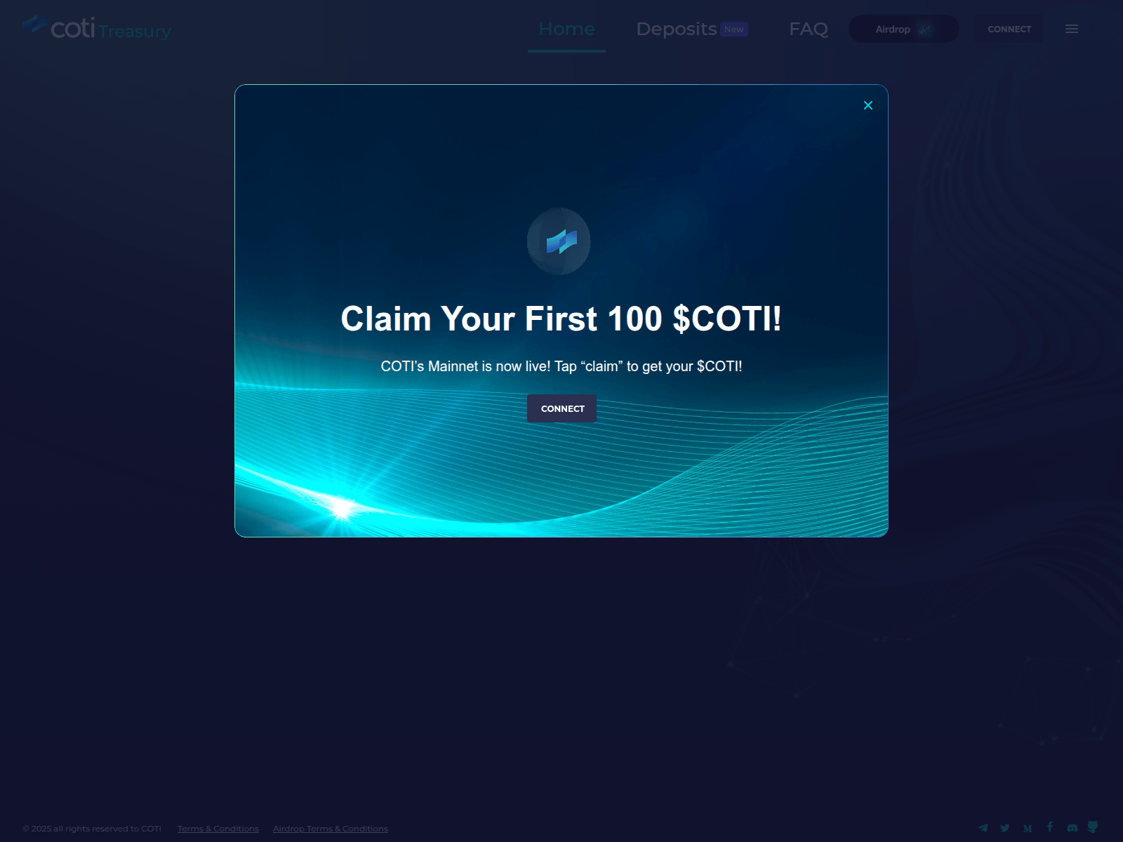 Screenshot of claim-coti.pages.dev