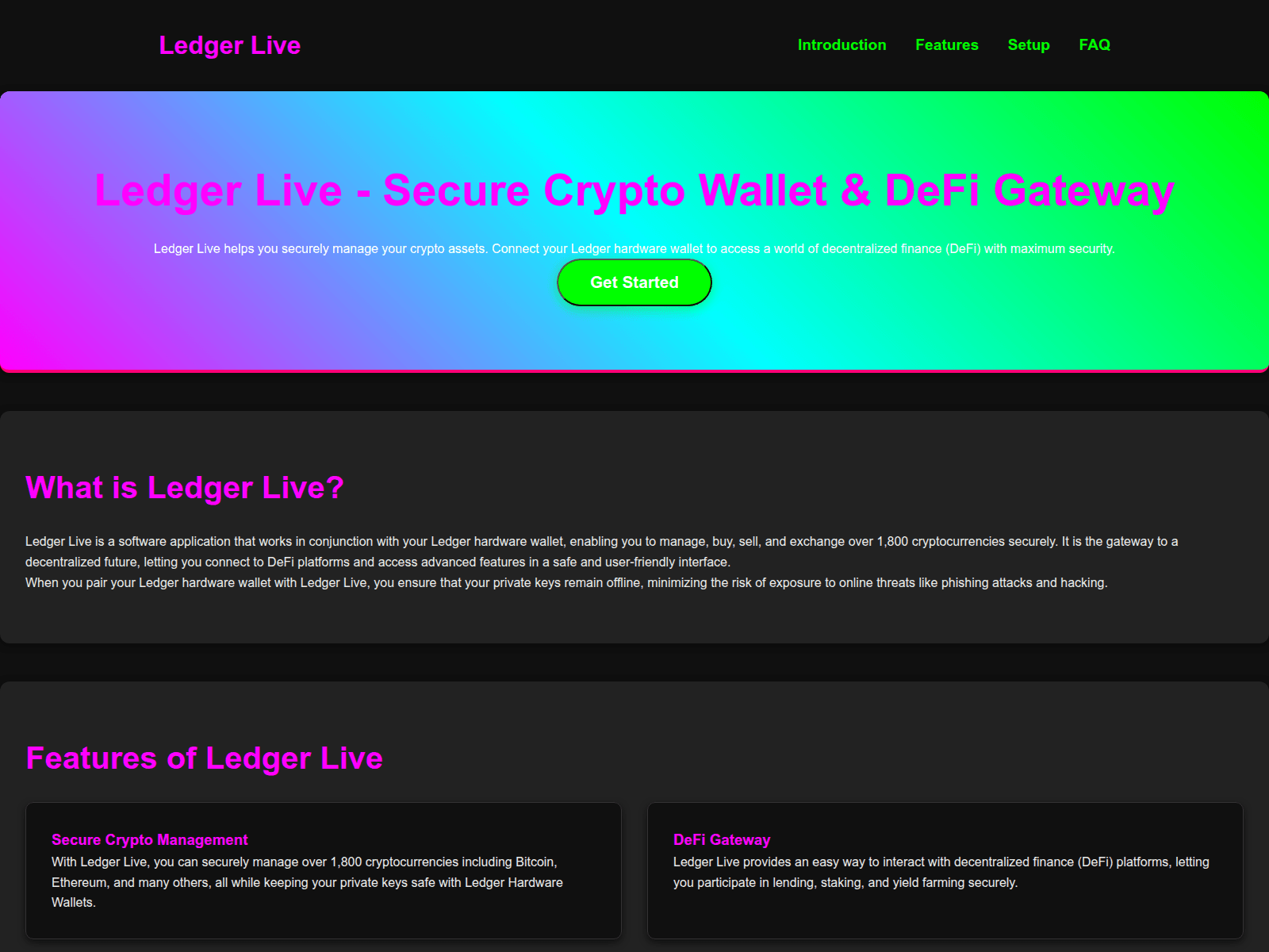 Screenshot of cloud-ladger-live.pages.dev