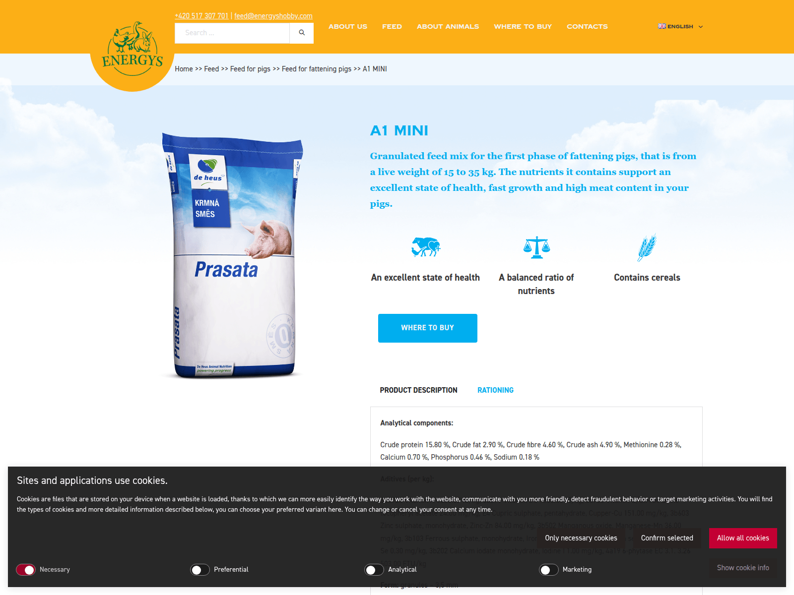 Screenshot of www.energyshobby.com