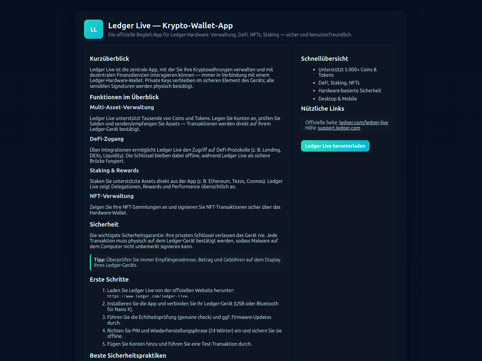 Screenshot of ledger--live-support.pages.dev