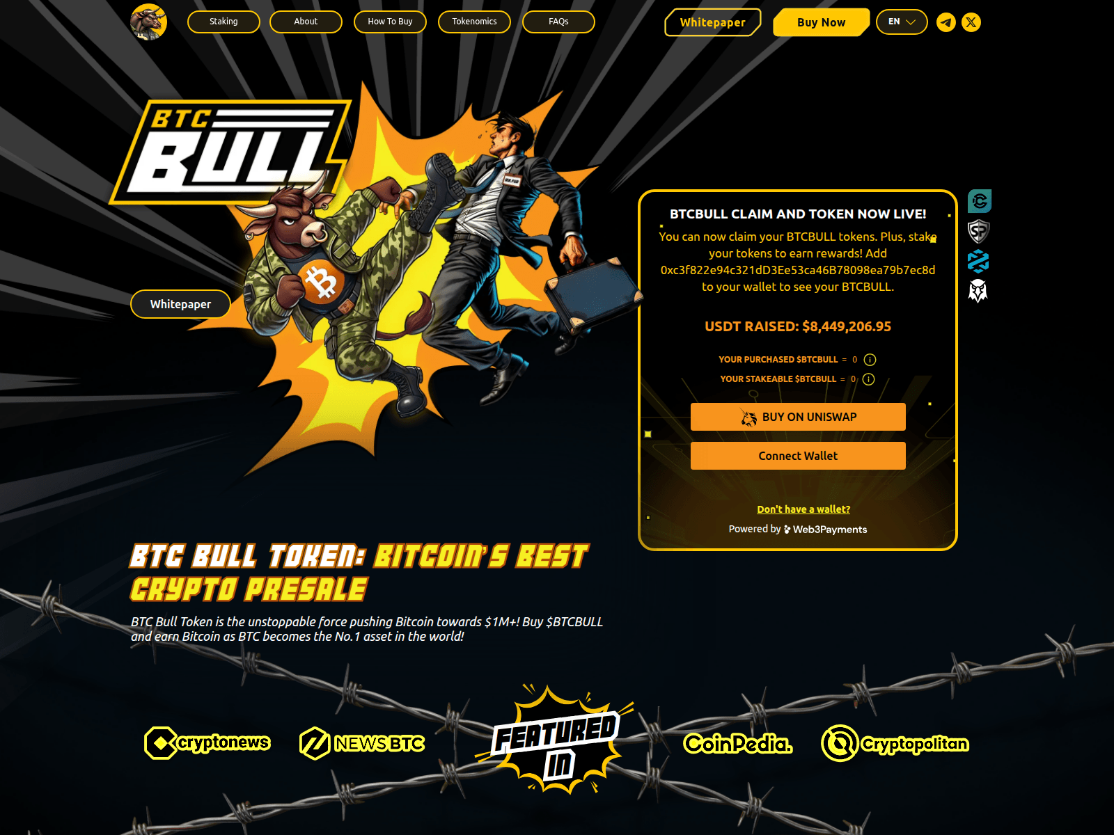 Screenshot of btcbullera.pages.dev