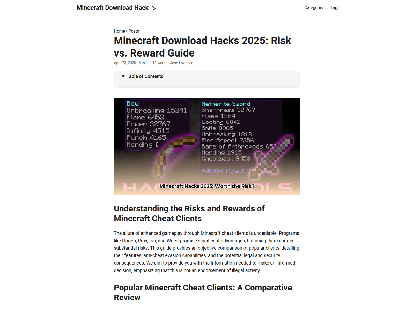 Screenshot of minecraft-download-hack.pages.dev