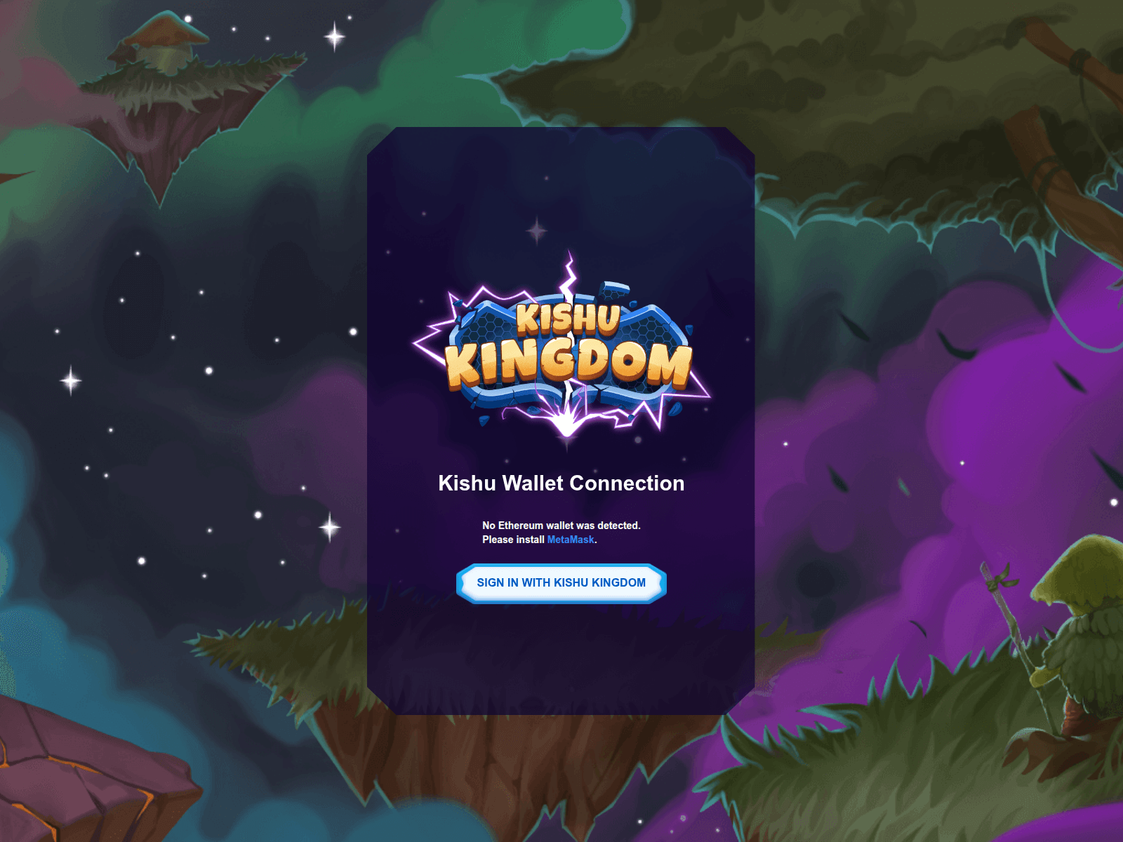 Screenshot of kishu-wallet-connect.pages.dev