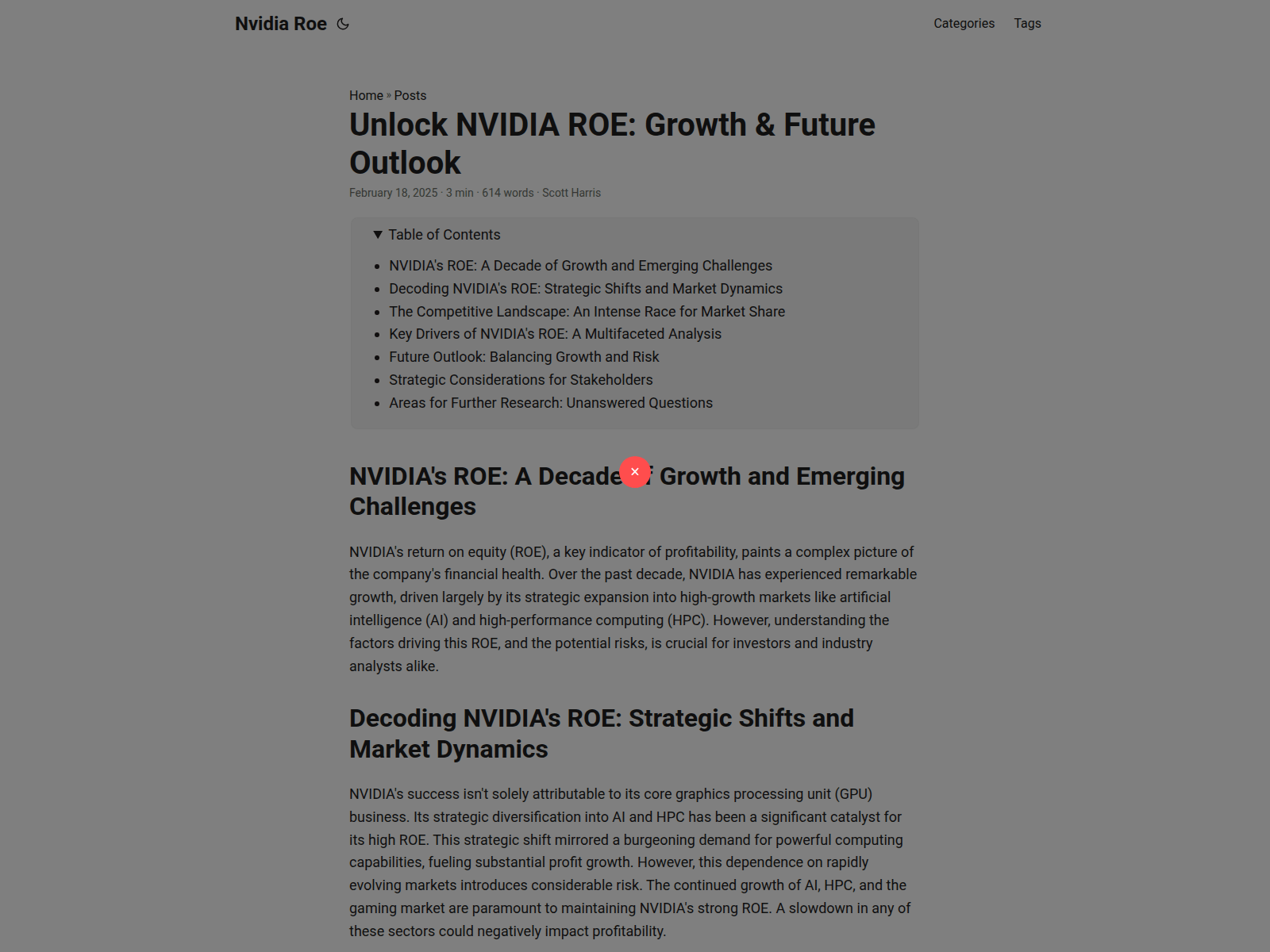 Screenshot of nvidia-roe.pages.dev