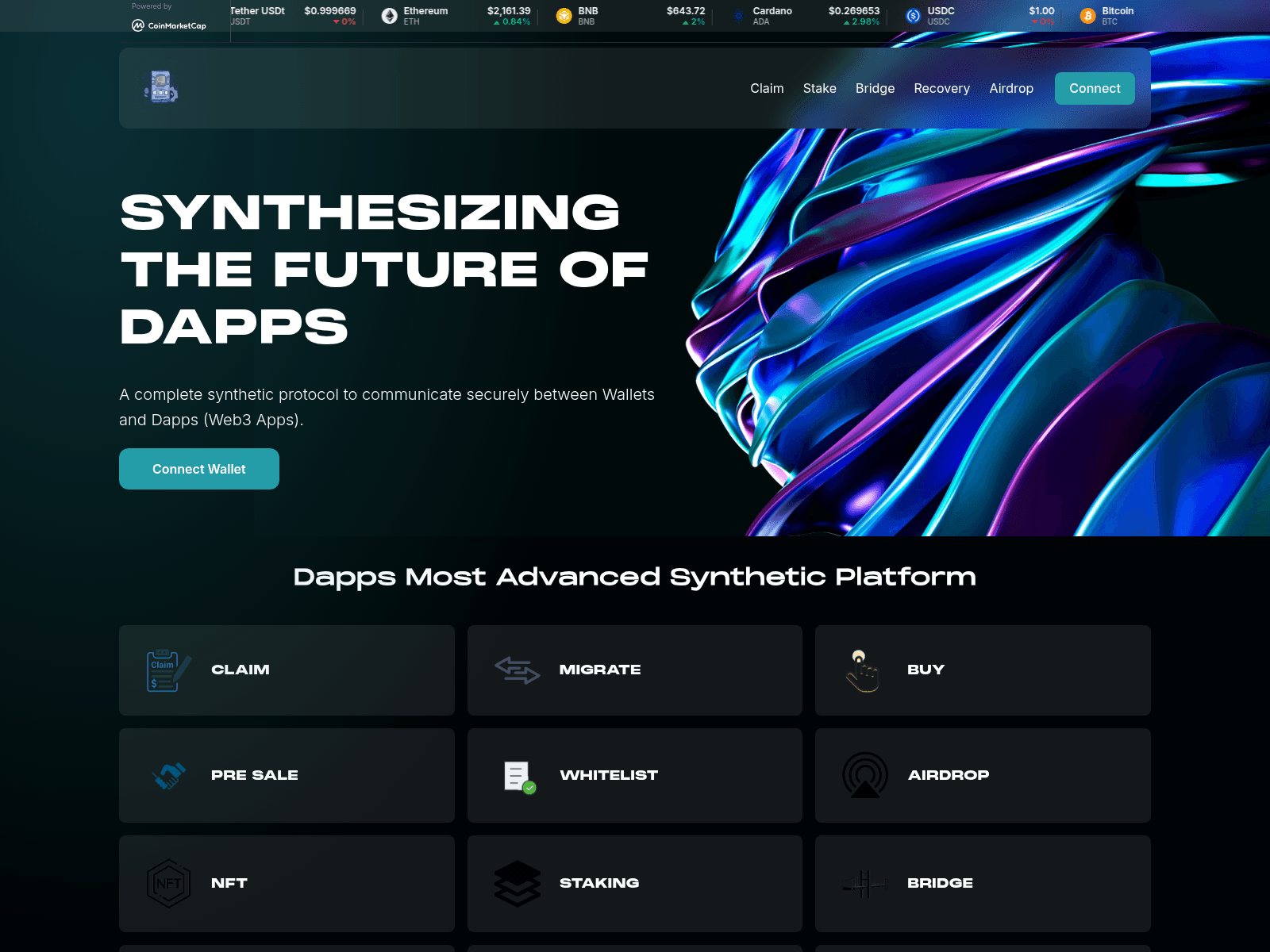 Screenshot of syncsol.pages.dev