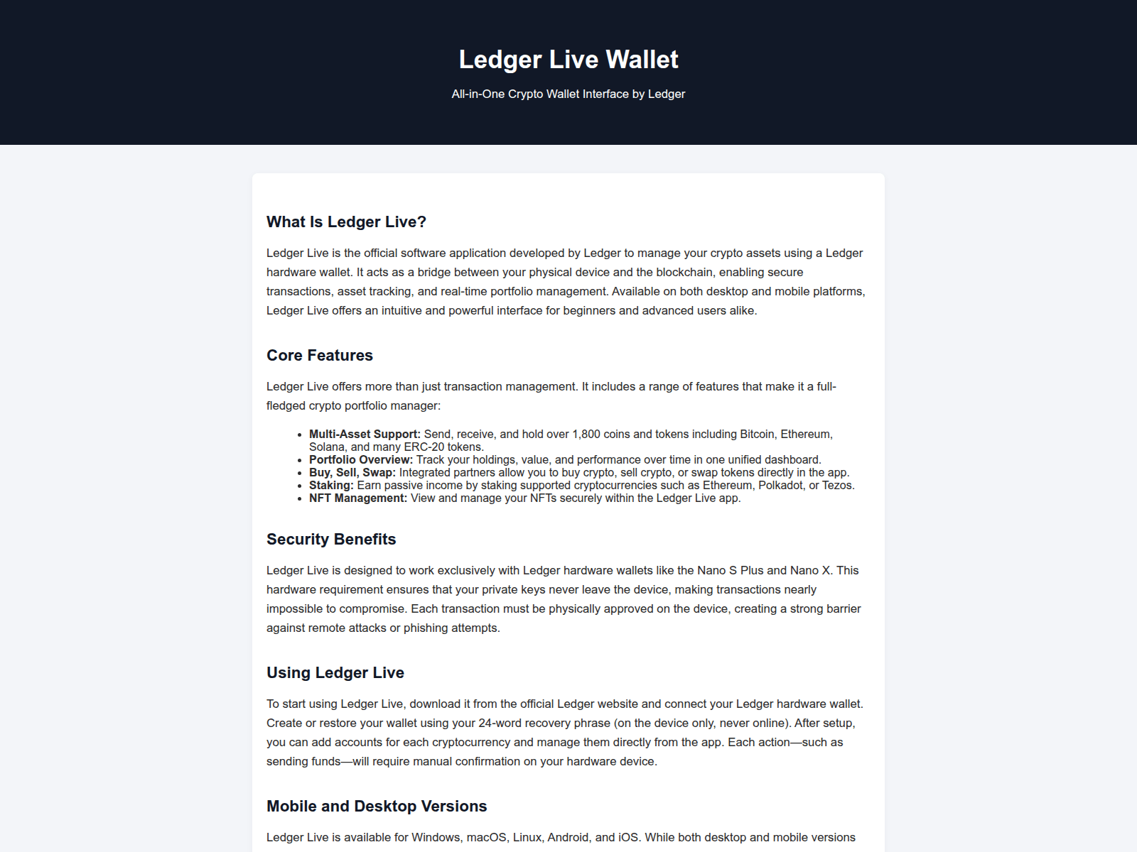 Screenshot of liveledger--wallet.pages.dev