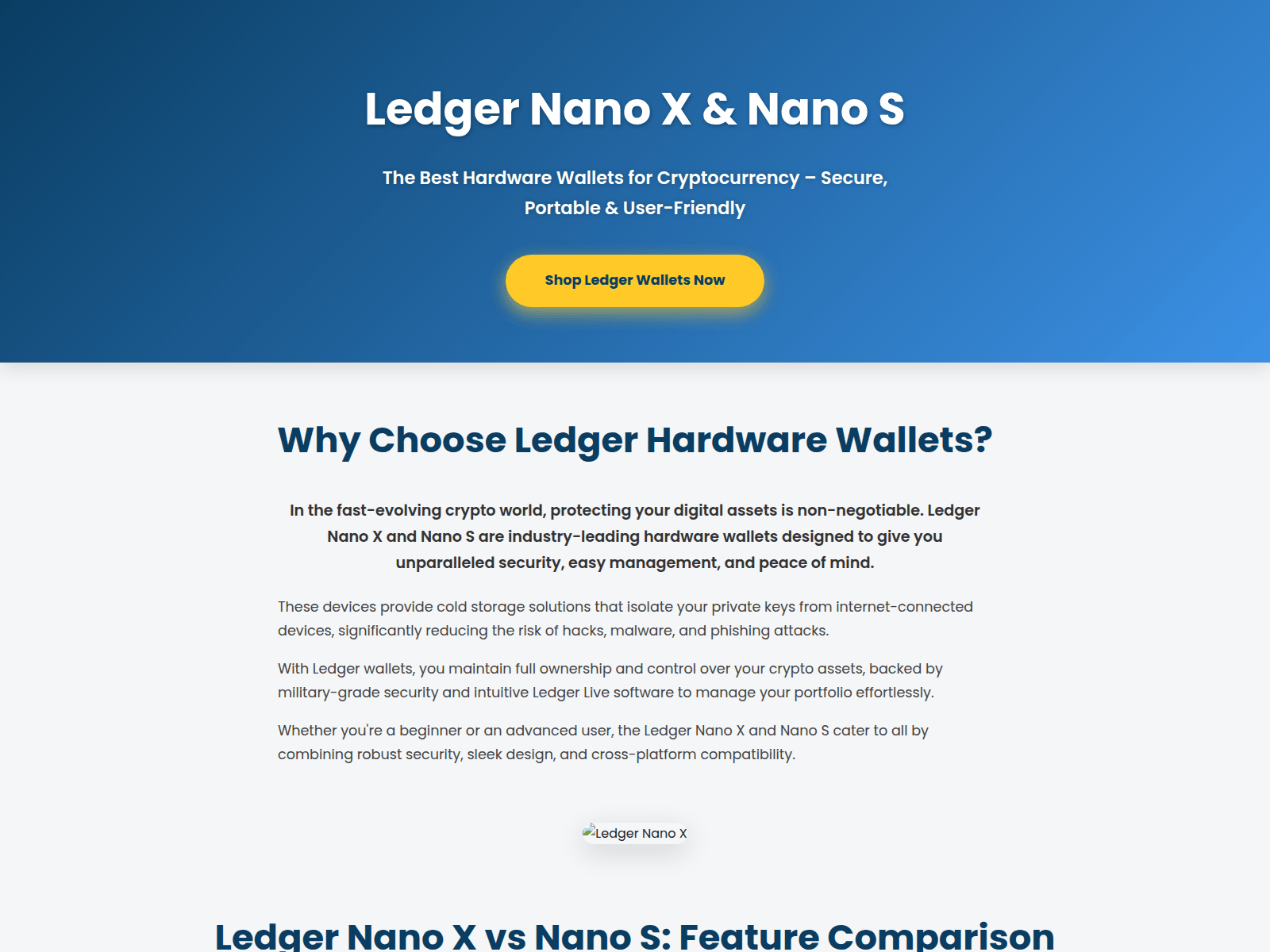 Screenshot of hardware-ledge-aws.pages.dev