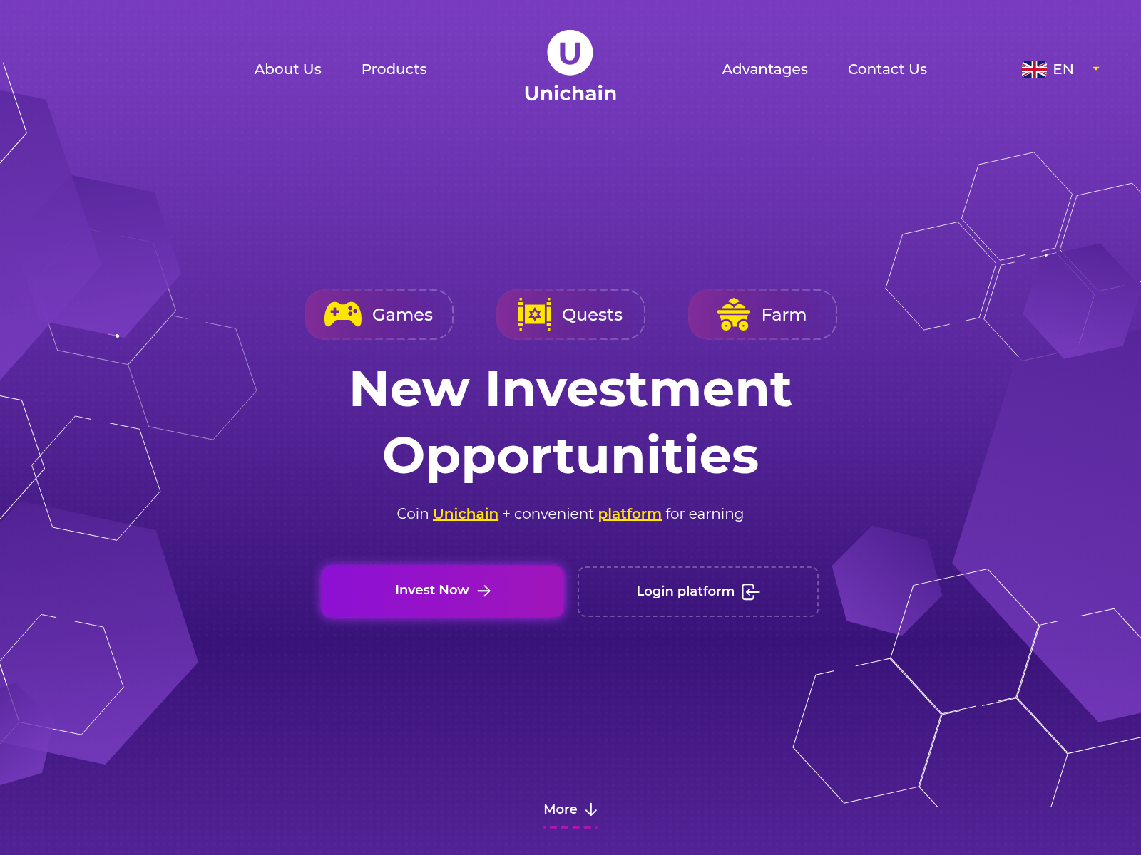 Screenshot of unichaincoin.org