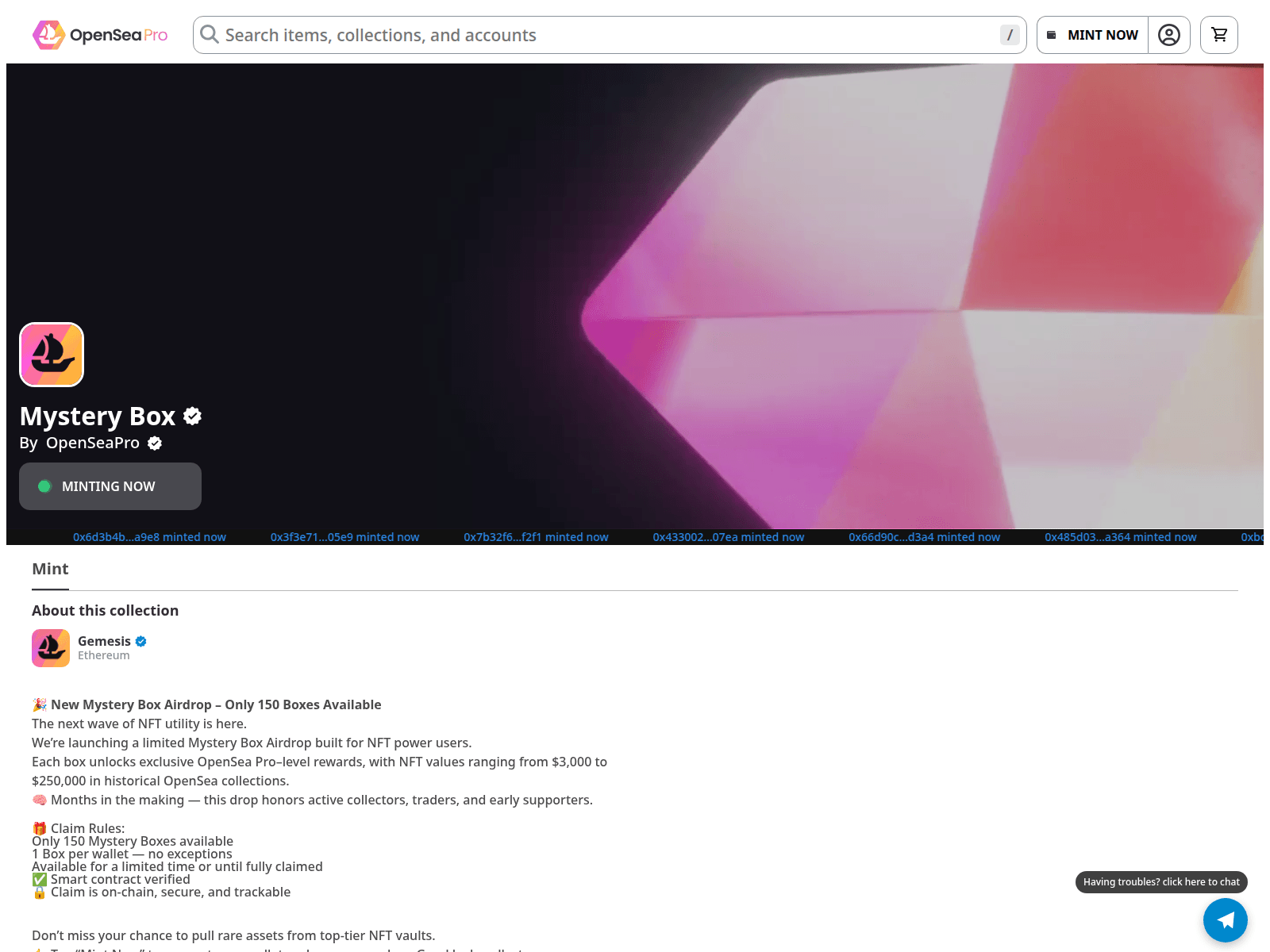 Screenshot of mintprogress8.vercel.app