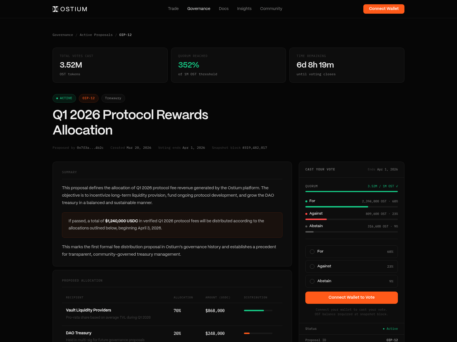 Screenshot of vote-ostium.com