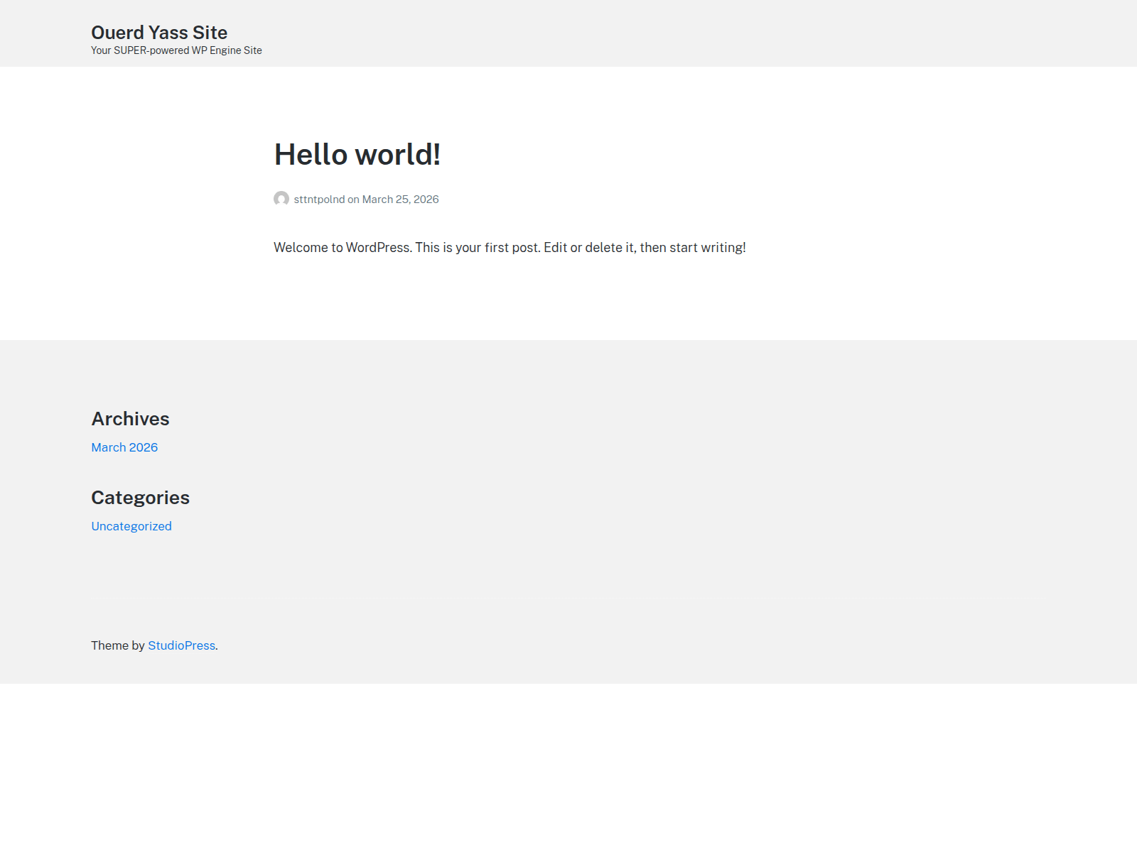 Screenshot of sttntpolnd.wpenginepowered.com