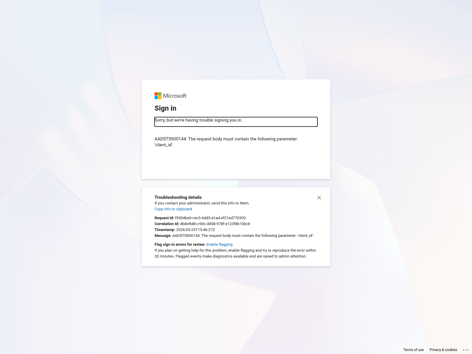 Screenshot of aramexciam.ciamlogin.com