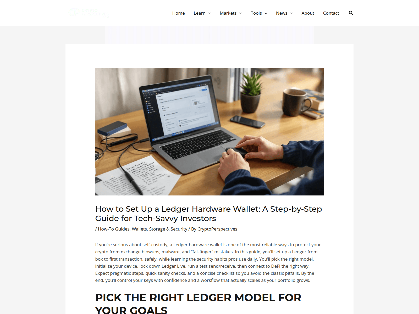 Forensic screenshot of cryptoperspectives.com