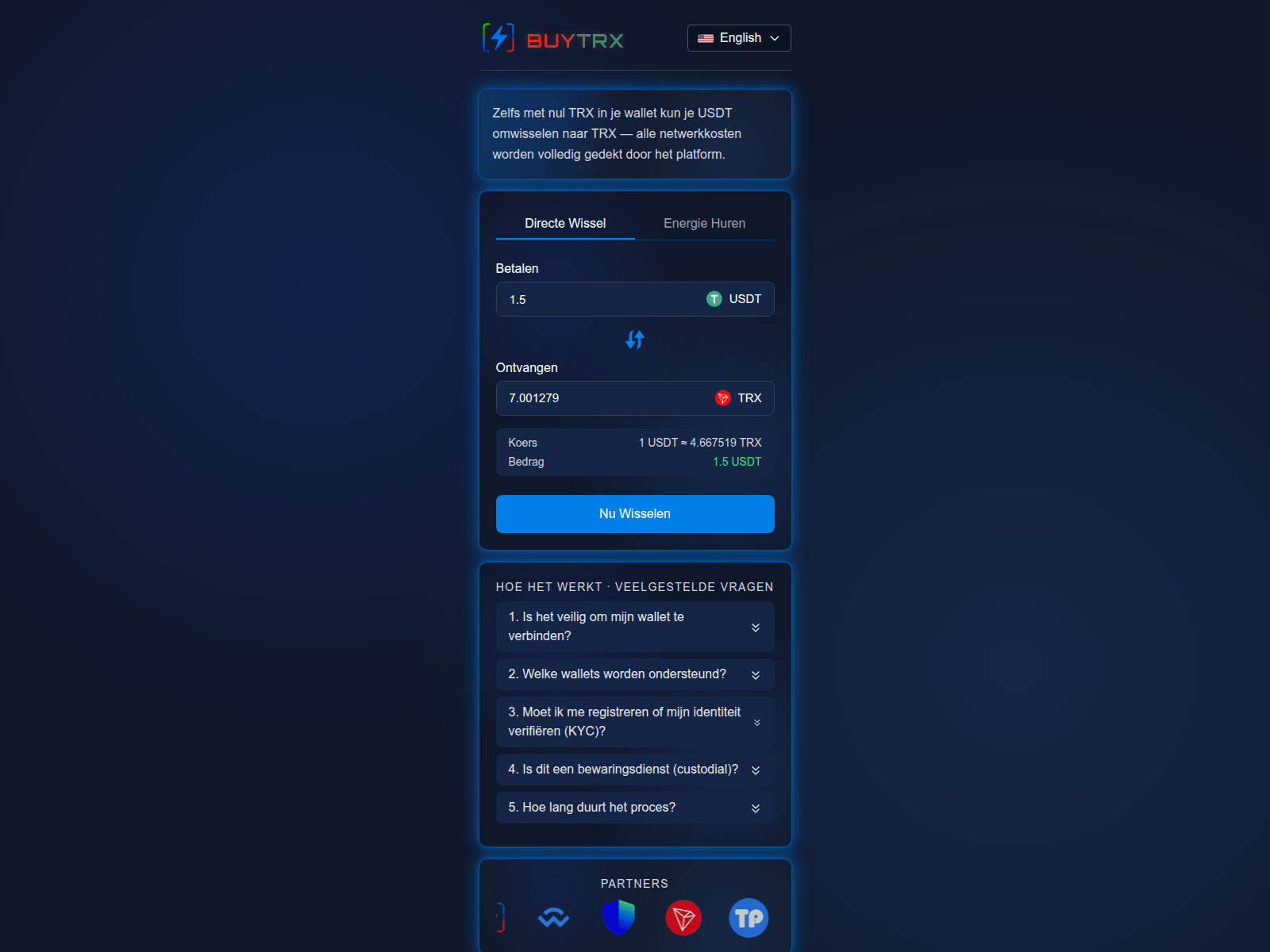 Forensic screenshot of buytrx.nl
