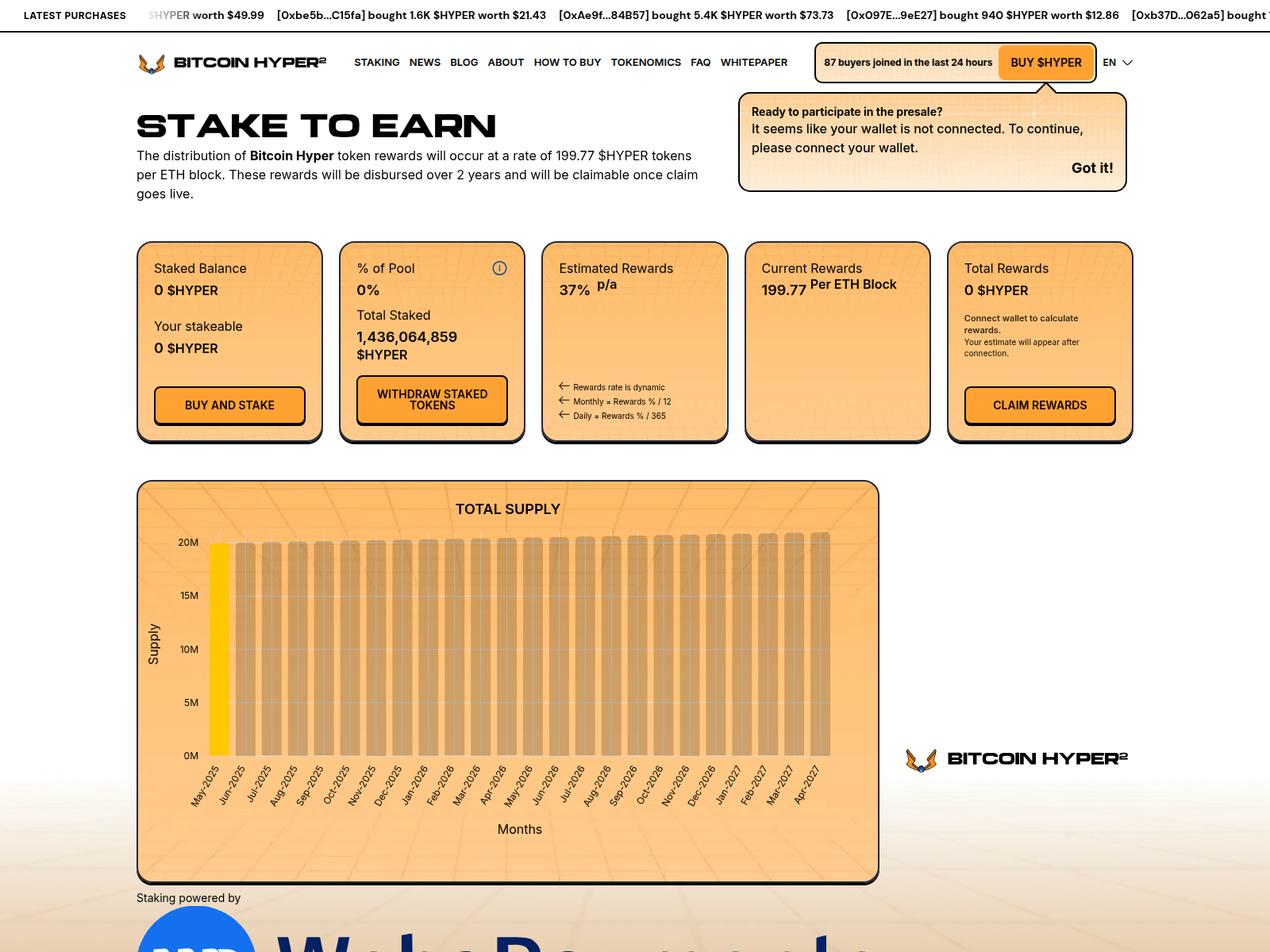 Screenshot of bitcoinehyper.com