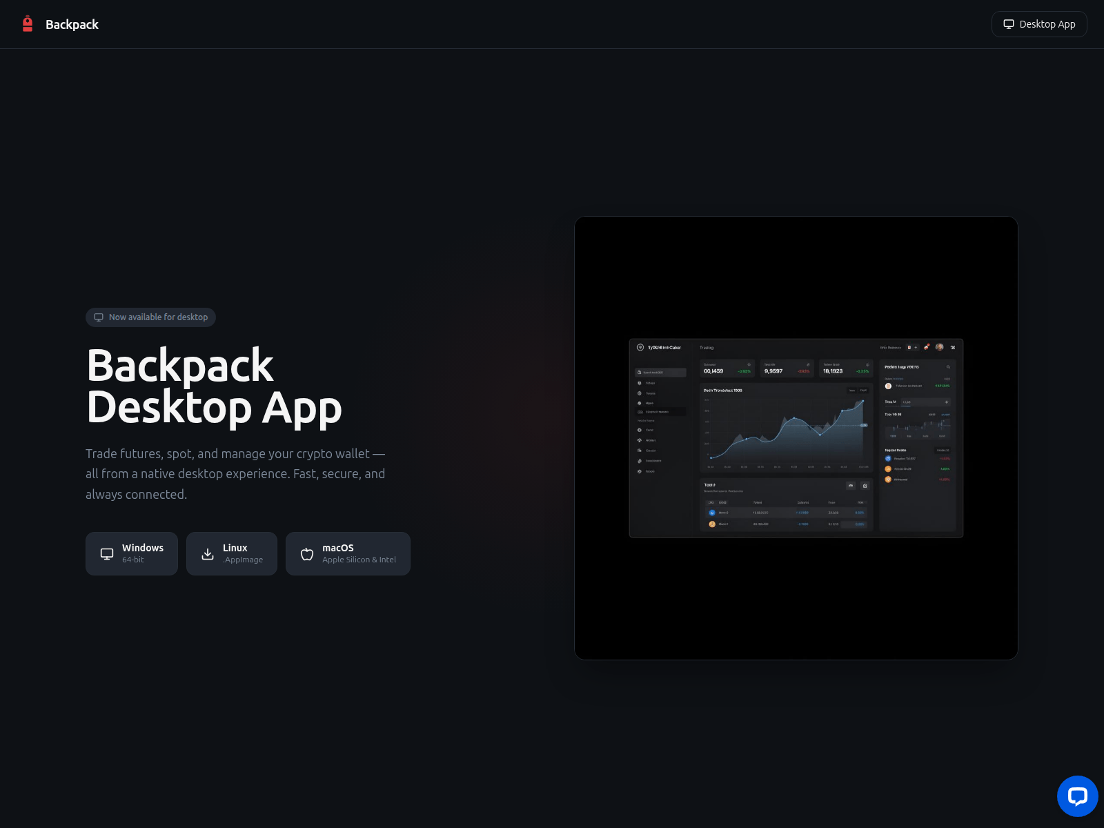 Forensic screenshot of backpackdesktop.live