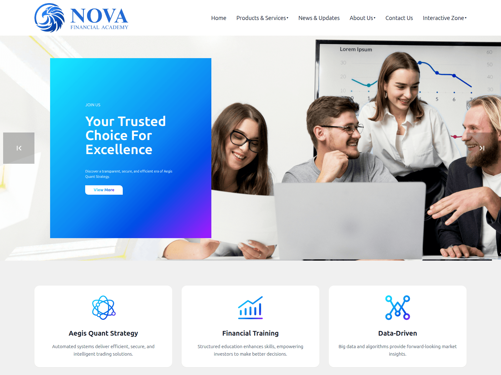 Screenshot of novafinancialacademy.com