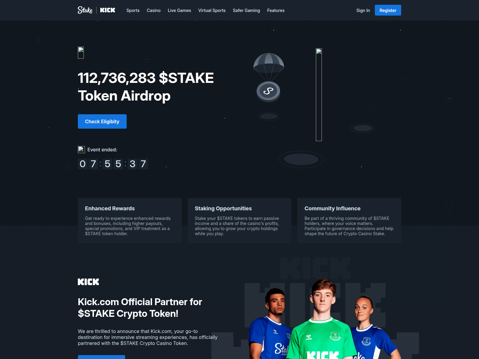 Screenshot of join-stake.live