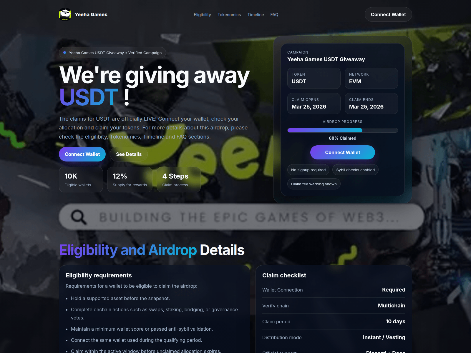 Screenshot of yeehagames.live