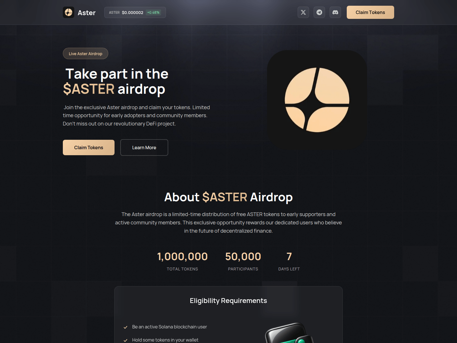 Forensic screenshot of asteralrdrop.xyz