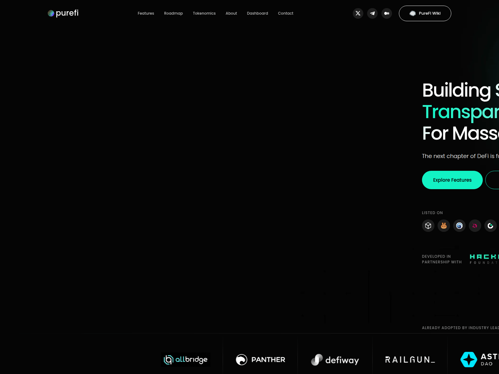 Forensic screenshot of landing-purefi-io-safari.pages.dev