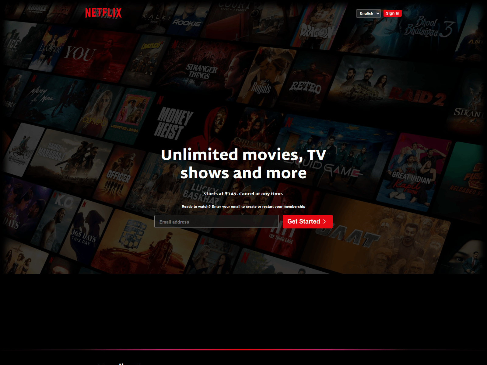 Screenshot of mynetflixui.vercel.app