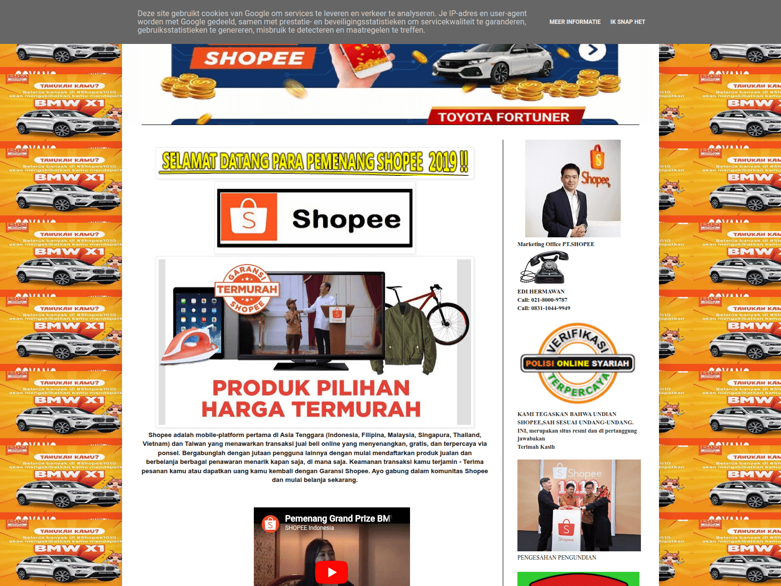 Forensic screenshot of ptshopee949.blogspot.com