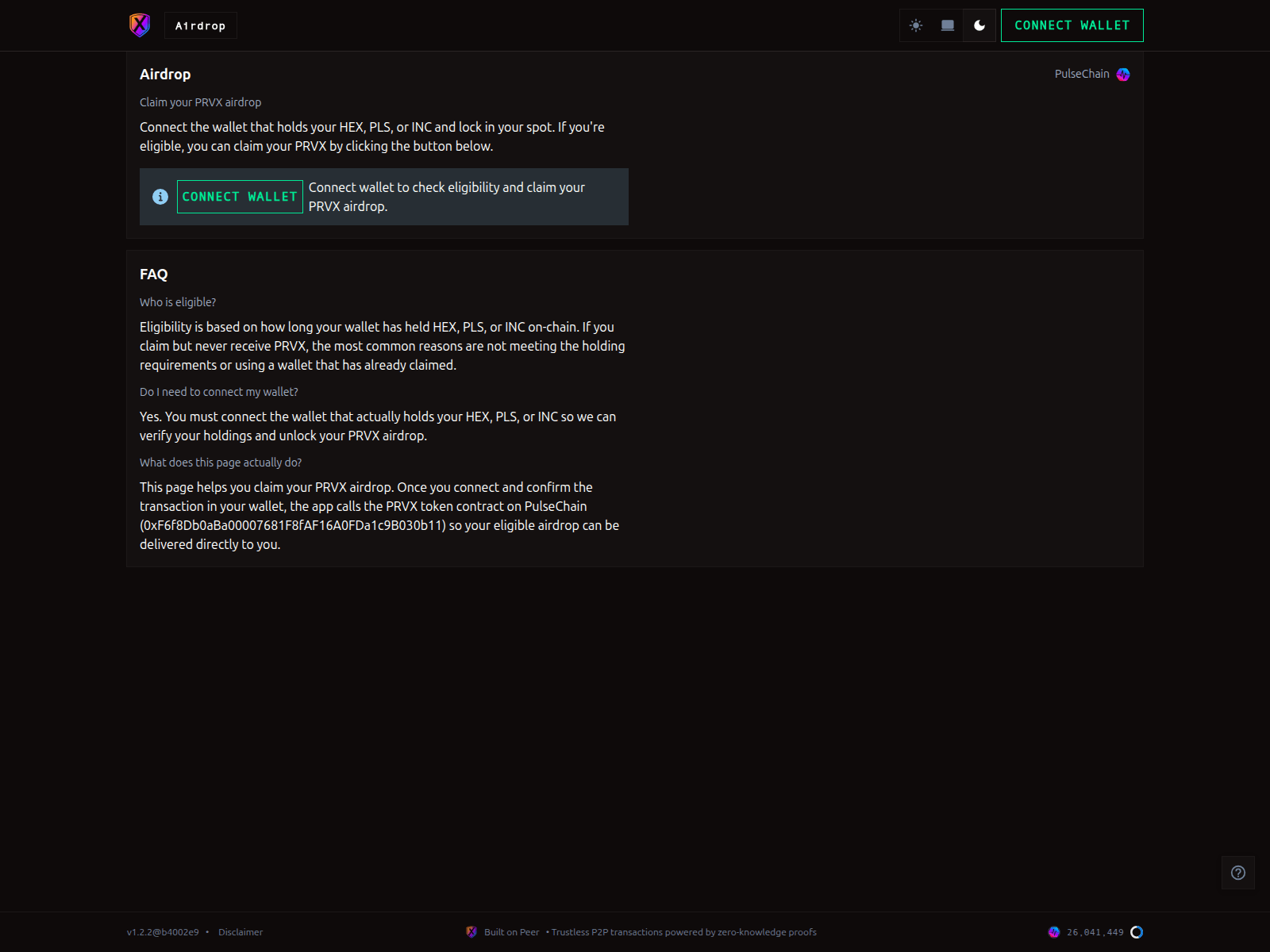 Screenshot of provex-app.com
