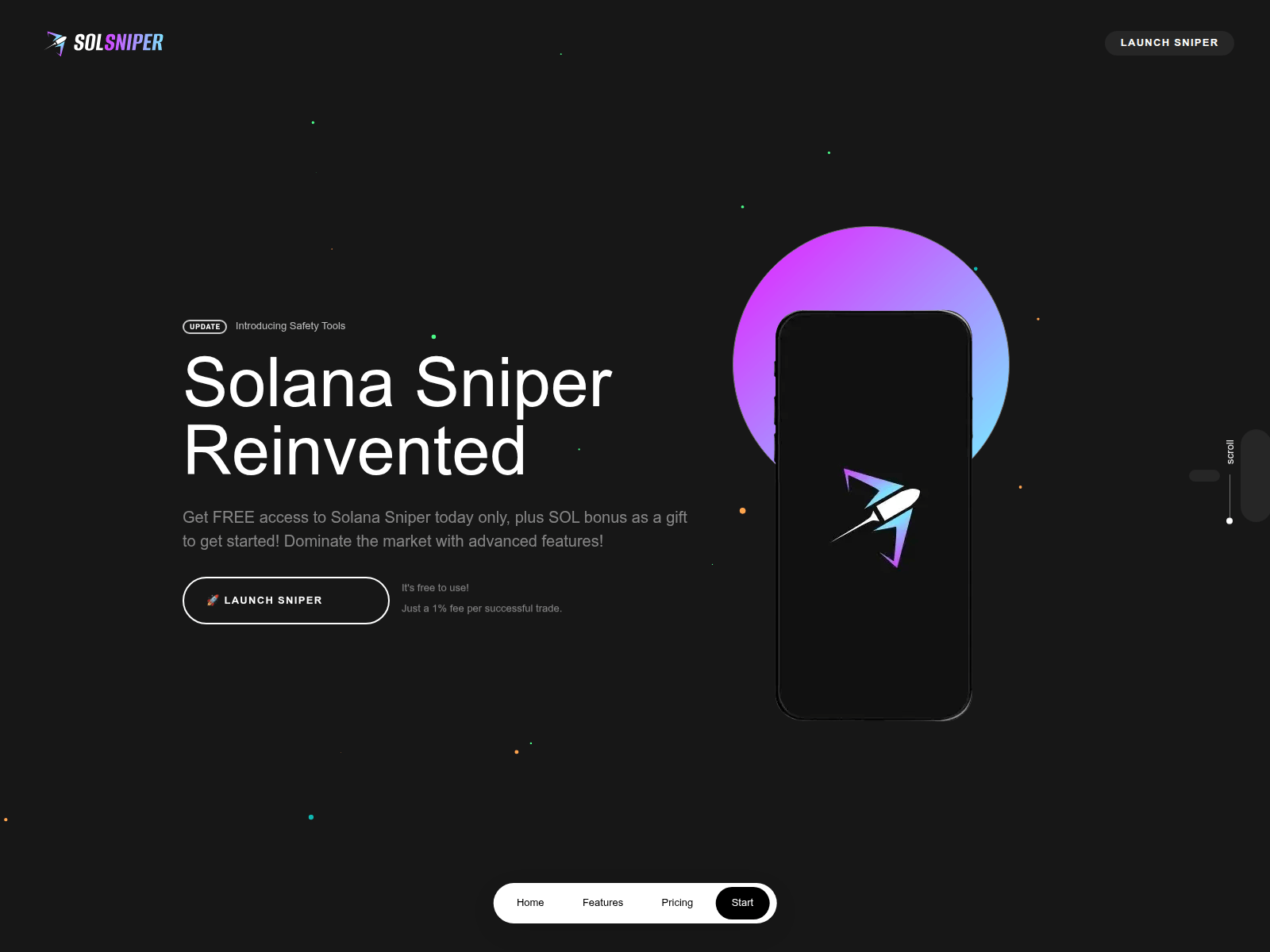 Forensic screenshot of solsniper.store