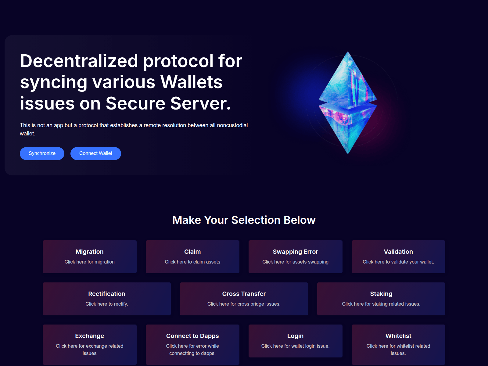 Forensic screenshot of dapwebbsyn.pages.dev