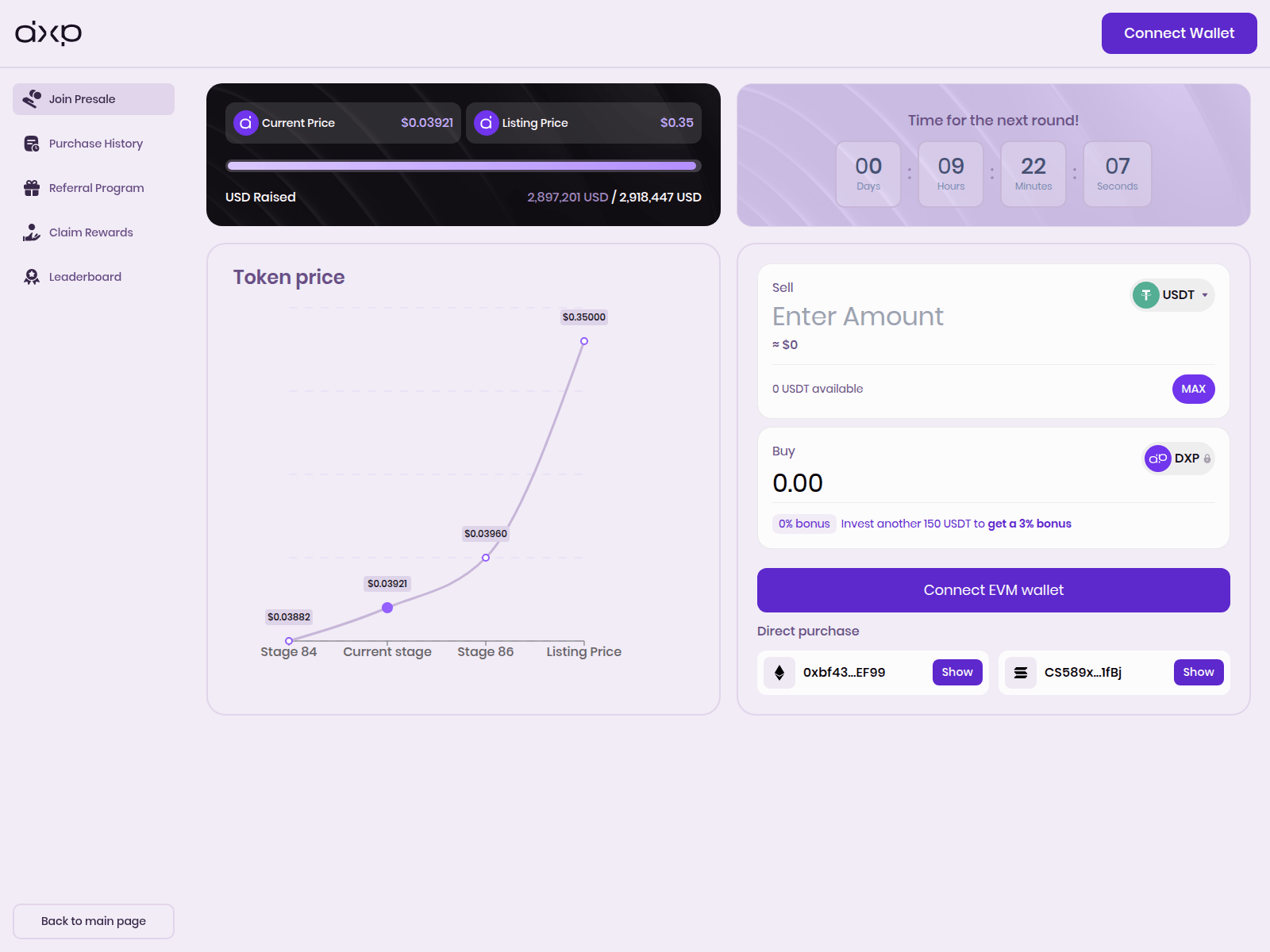 Screenshot of dexrp-org.pages.dev