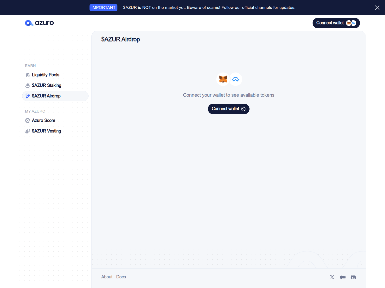 Screenshot of azuro-app-airdrop.pages.dev