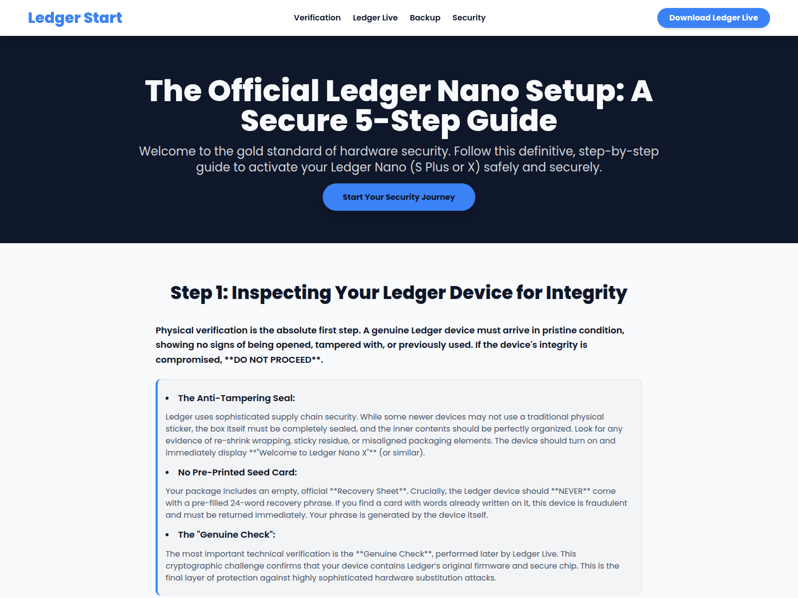 Screenshot of getting-started-ledgr-easily.pages.dev