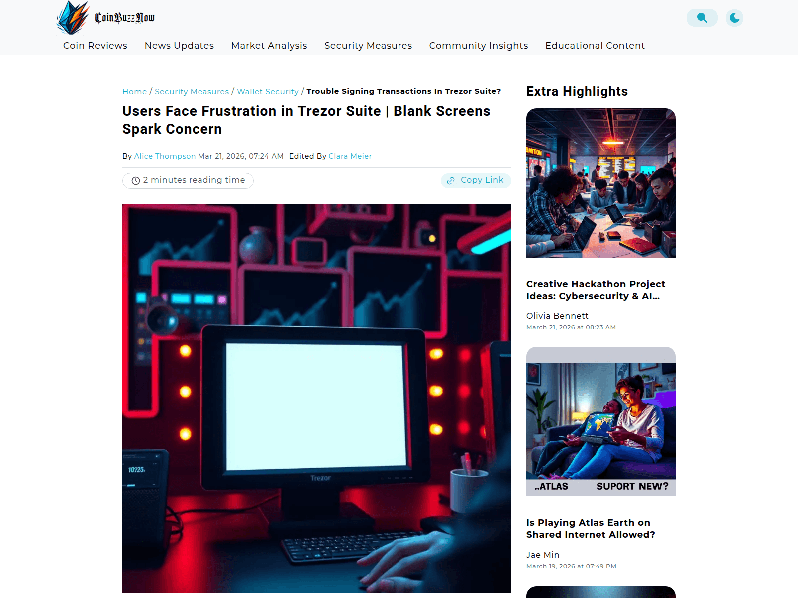 Forensic screenshot of coinbuzznow.com