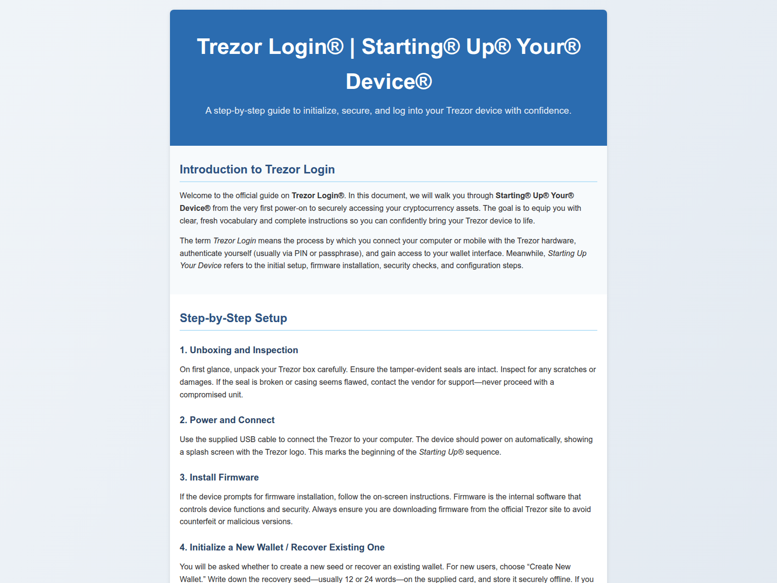 Forensic screenshot of logn-trezr-creat-x.pages.dev