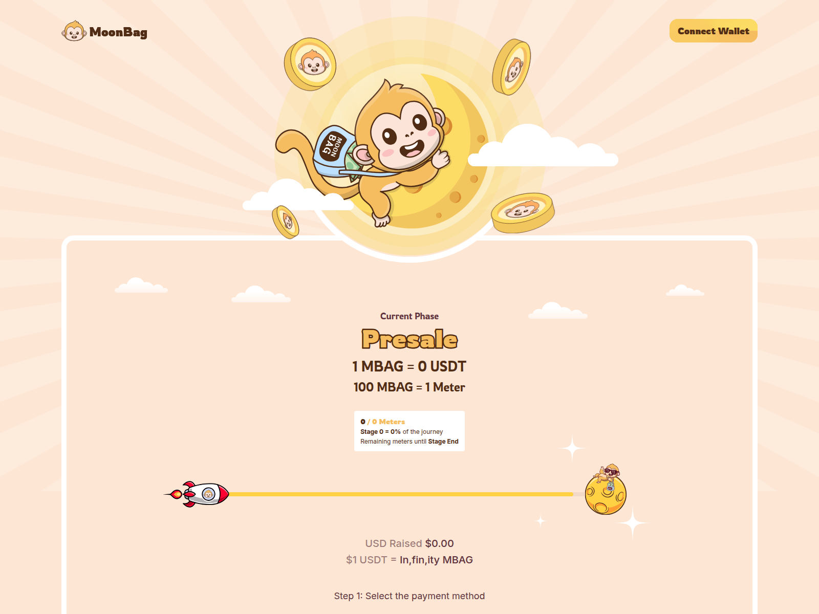 Screenshot of claimmoonbag.pages.dev