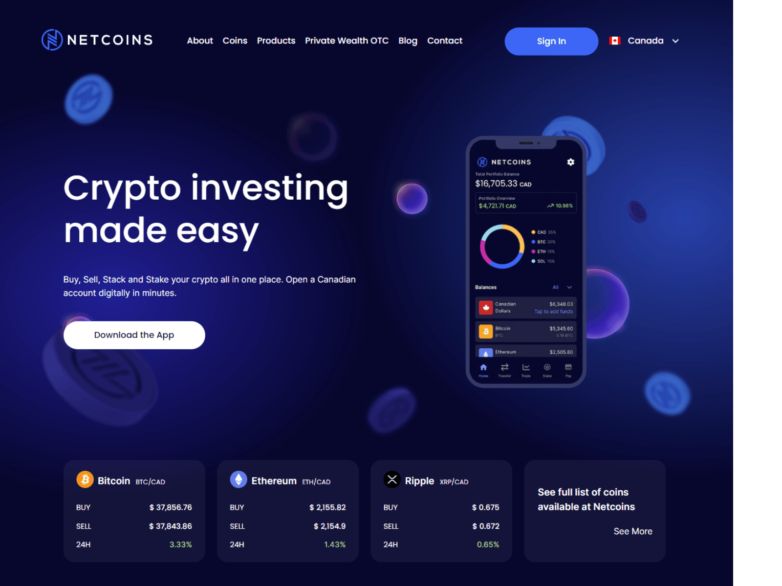 Screenshot of netcoinslogin-signin.webflow.io