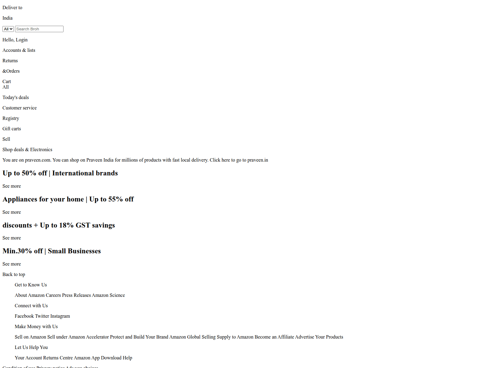 Screenshot of praveen4425.github.io
