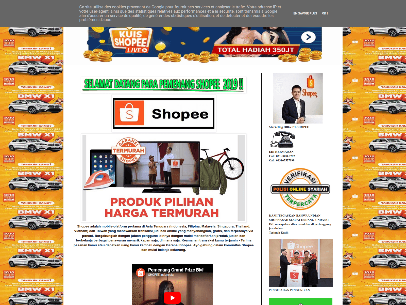 Screenshot of shopee3899.blogspot.com