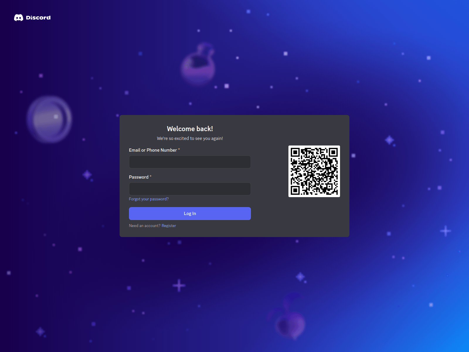 Forensic screenshot of discord-login-three.vercel.app