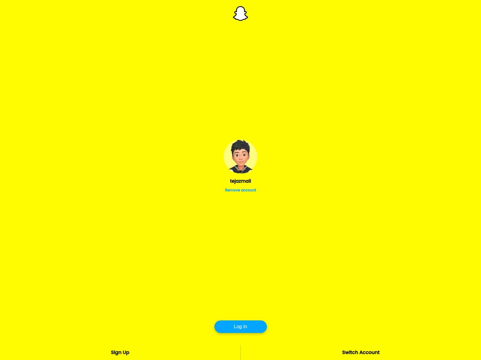 Screenshot of snapchat-login-clone.pages.dev