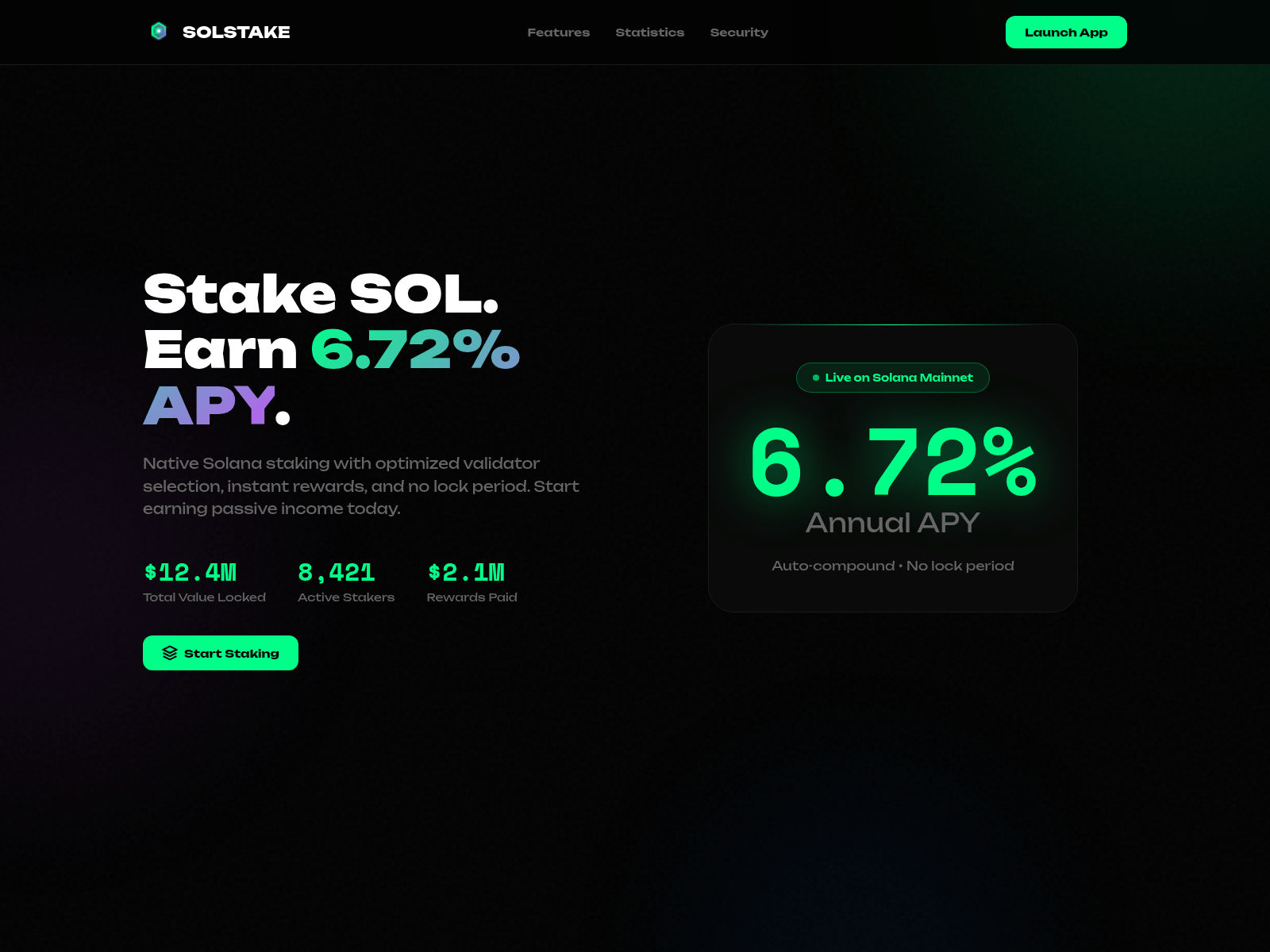 Forensic screenshot of solstake.pro