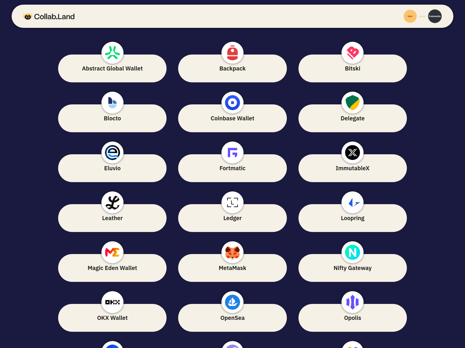 Screenshot of session-collab.land