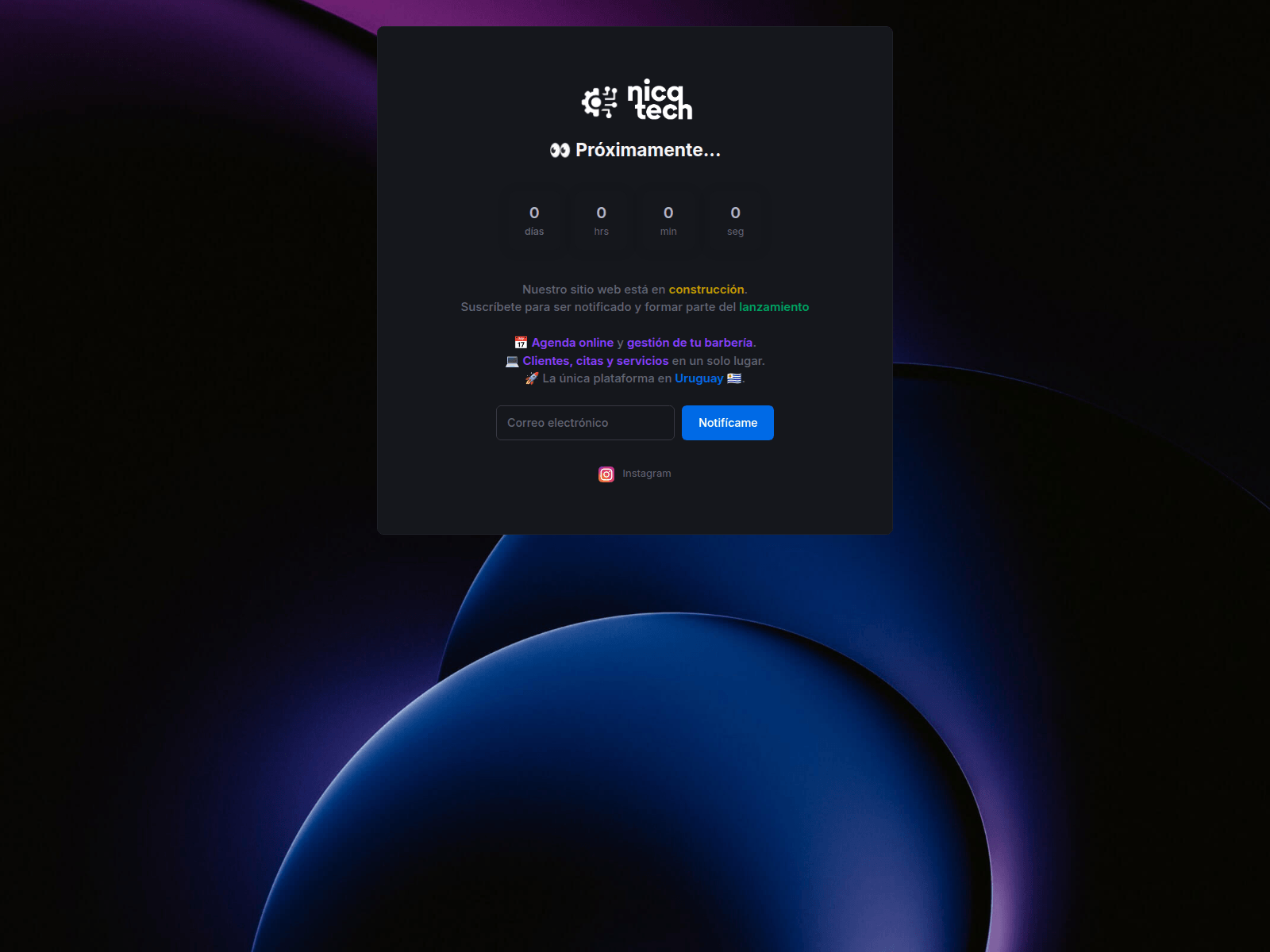 Forensic screenshot of nicatech-uy.pages.dev